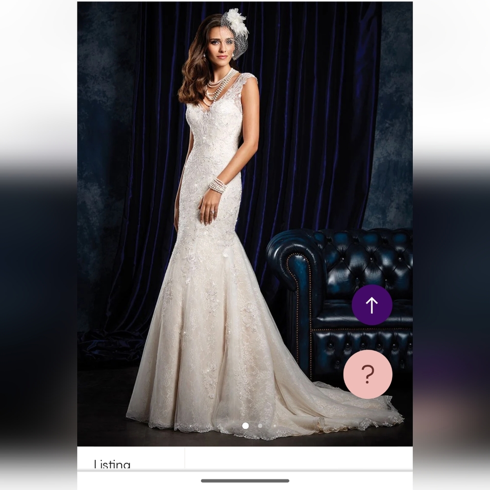 Alfred Angelo sapphire  959 wedding dress Ivory